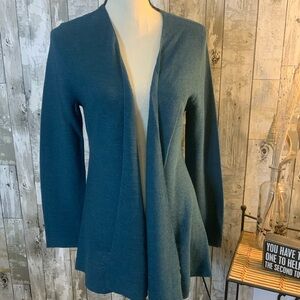 Eileen Fisher Women's Teal washable wool Sweater. Size M